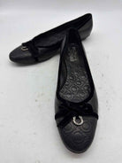 Pre-Owned Salvatore Ferragamo Black Size 9 Slip On Flats | True Fashionistas.