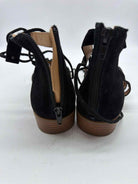 Pre-Owned Crown Vintage Black Size 8.5 Caged Sandals | True Fashionistas.