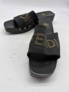 Pre-Owned Fendi Black Size 11 Wood Mule Sandals | True Fashionistas.