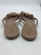 Pre-Owned Valentino Tan Size 10 Jelly Thong Sandals | True Fashionistas.