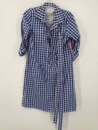 Pre-Owned Vineyard Vines Blue Size 2 Check Print Short Long Sleeve Dress | True Fashionistas.