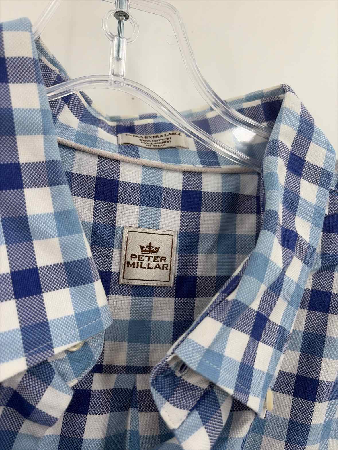 Peter Millar White Cotton Size XXL Men's Button Down | True Fashionistas.