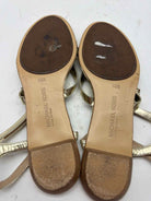 Pre-Owned Michael Kors Collection Gold Size 38.5 Strappy Sandals | True Fashionistas.
