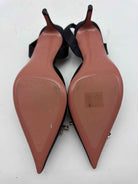 Pre-Owned Amina Muaddi Black Size 37.5 Slingback Heels | True Fashionistas.