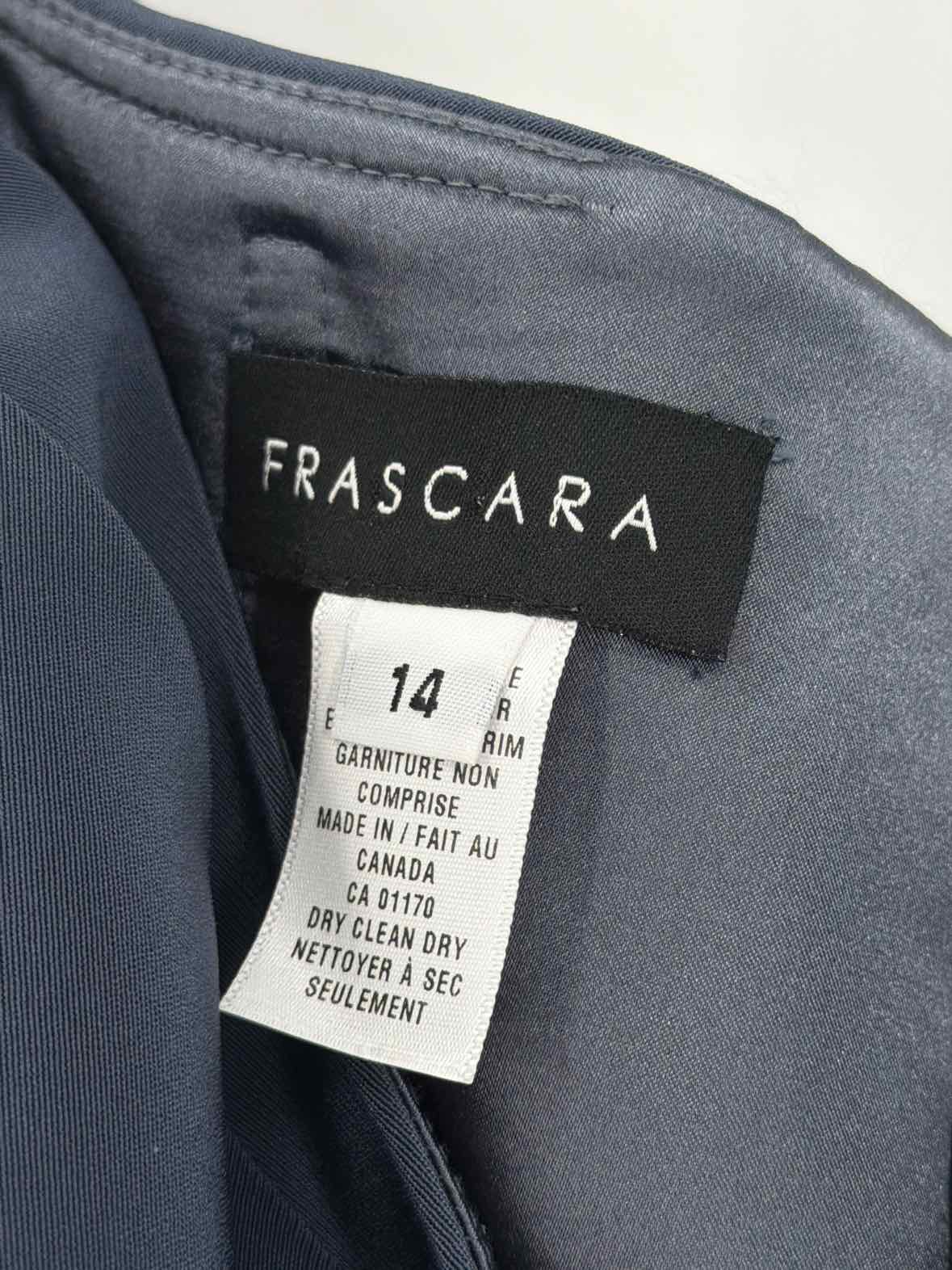 Pre-Owned Frascara Blue Size 14 Gown Long Evening Gown | True Fashionistas.