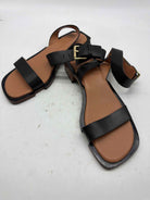 Pre-Owned Jonathan Simkhai Black Size 8 Strappy Sandals | True Fashionistas.
