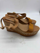Pre-Owned Salvatore Ferragamo Tan Size 9.5 Platform Heels | True Fashionistas.