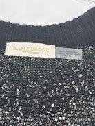 Pre-Owned Ramy Brook Black Size XL Knit Sequin Tank Top | True Fashionistas.