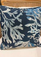 Blue Coral  Pillow | True Fashionistas.