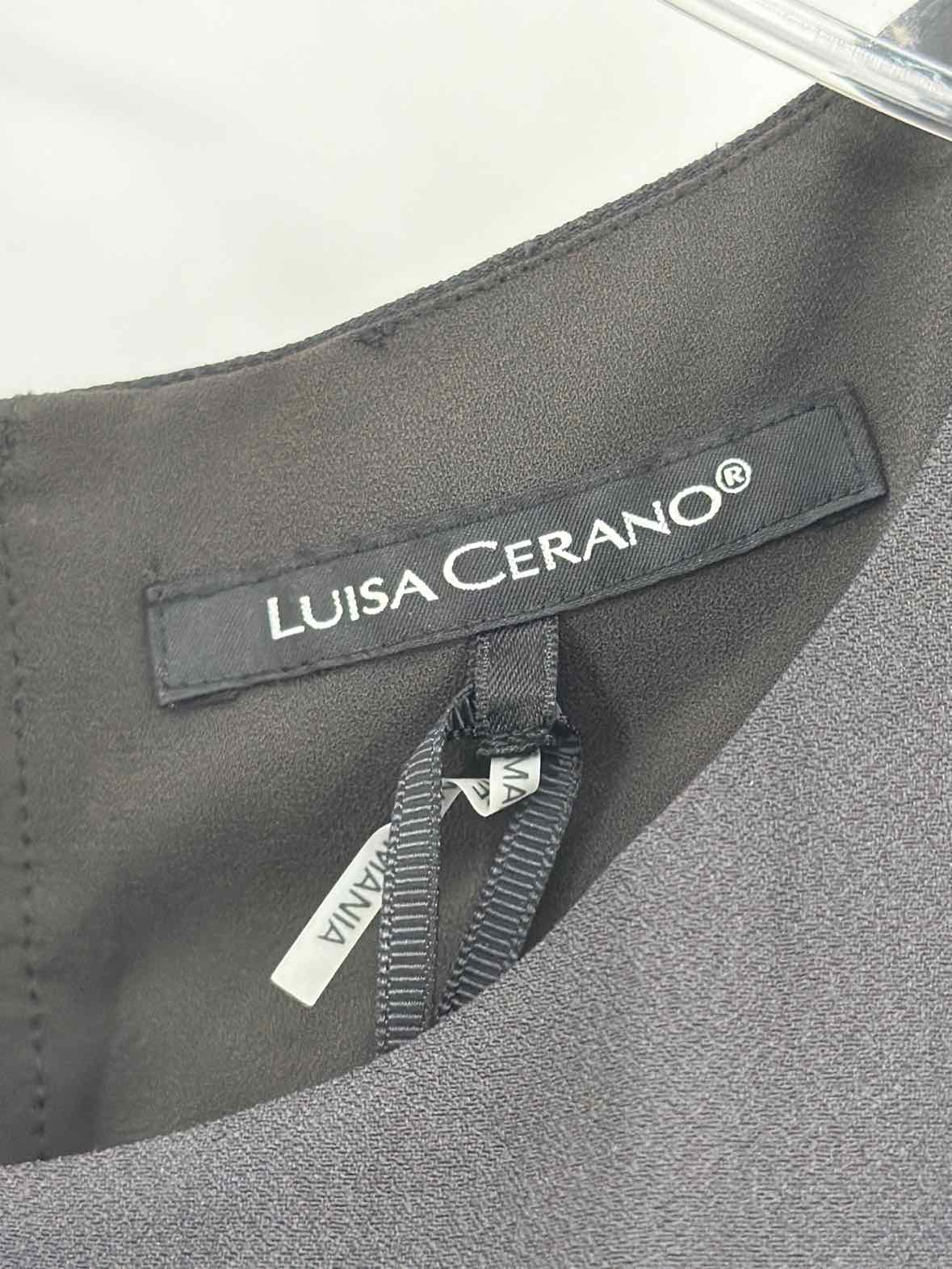 Pre-Owned Luisa Cerano Black Size 8 Short Sleeveless Dress | True Fashionistas.