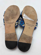 Pre-Owned Manolo Blahnik Blue Size 36 Mule Sandals | True Fashionistas.