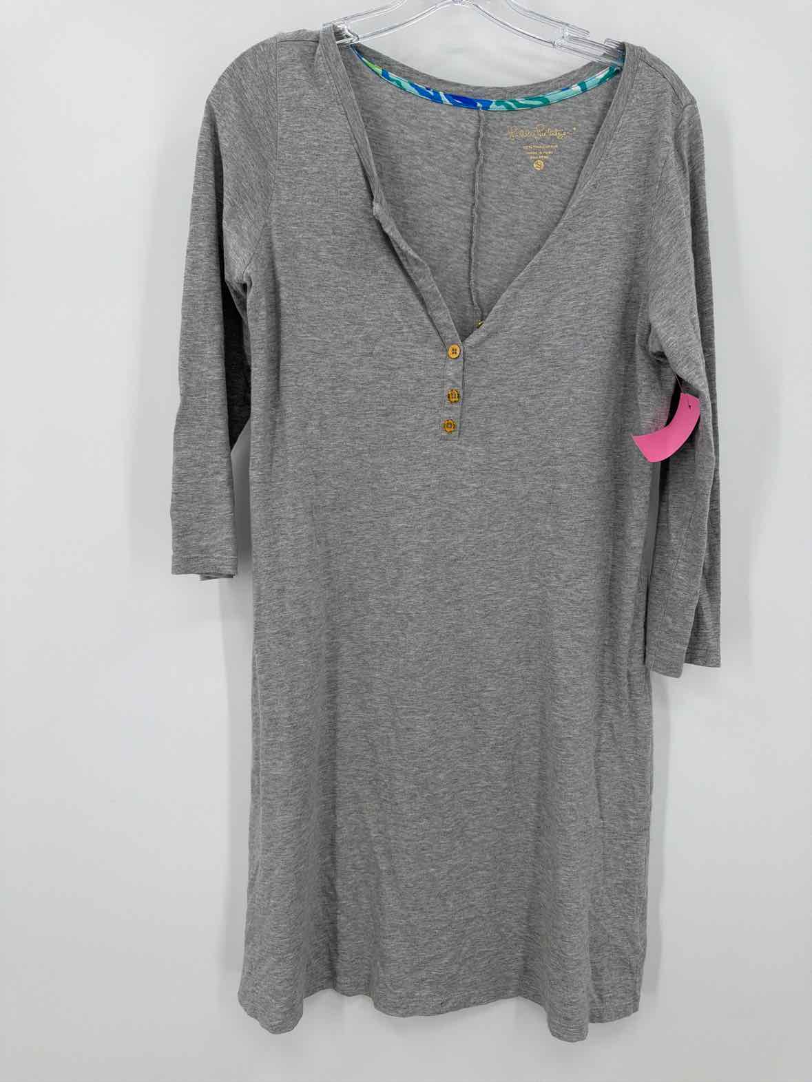 Pre-Owned Lilly Pulitzer Grey Size Small Short Long Sleeve Dress | True Fashionistas.