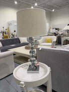 Glass And Chrome Table Lamp | True Fashionistas.
