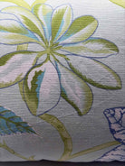 Aqua & Green Botanical Leaf Pillow | True Fashionistas.