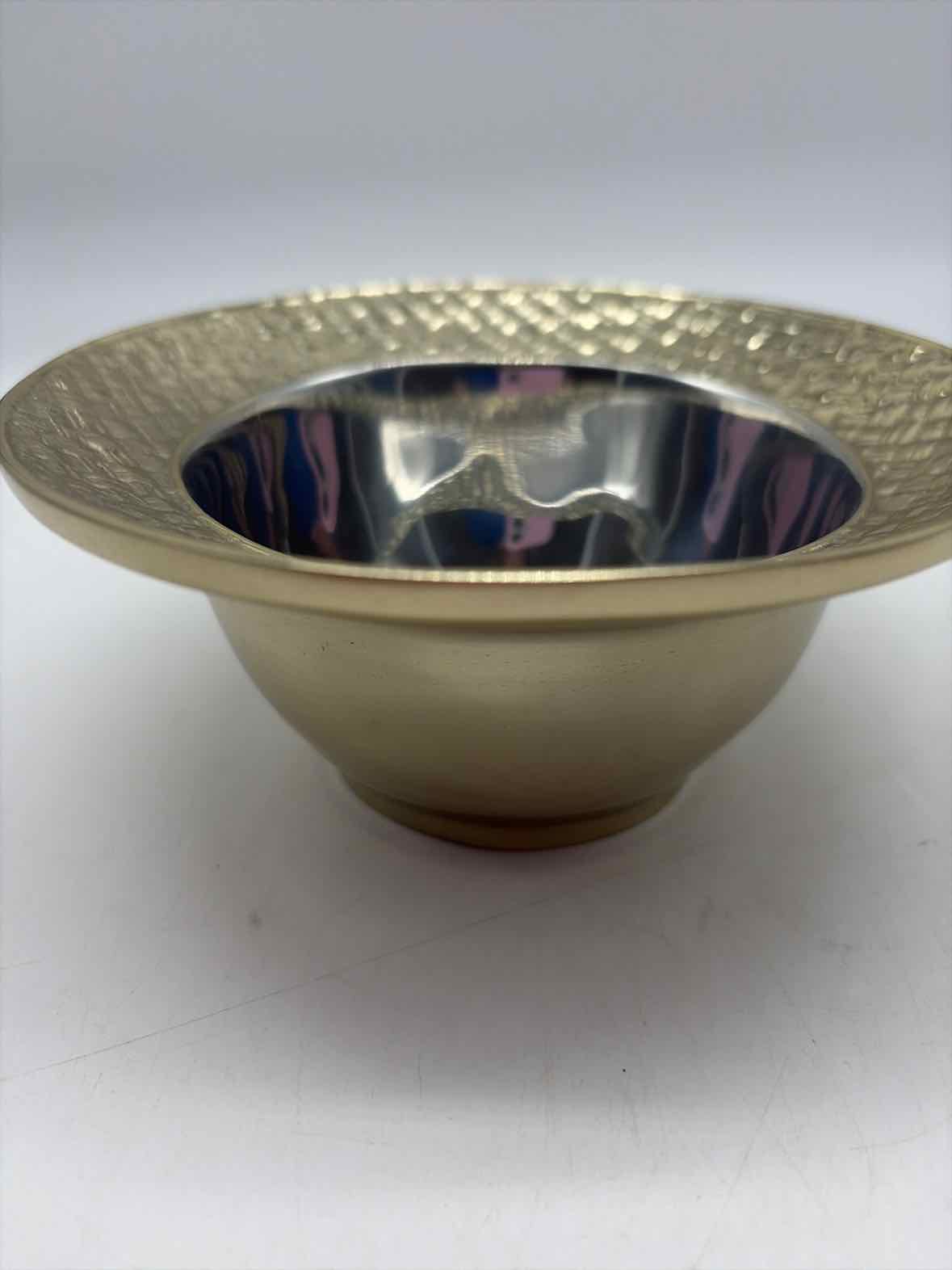 Beatriz Ball Silver & Gold Dip Metal Bowl | True Fashionistas.