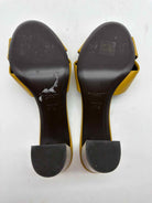Pre-Owned Saint Laurent Yellow Size 37.5 Mule Heels | True Fashionistas.