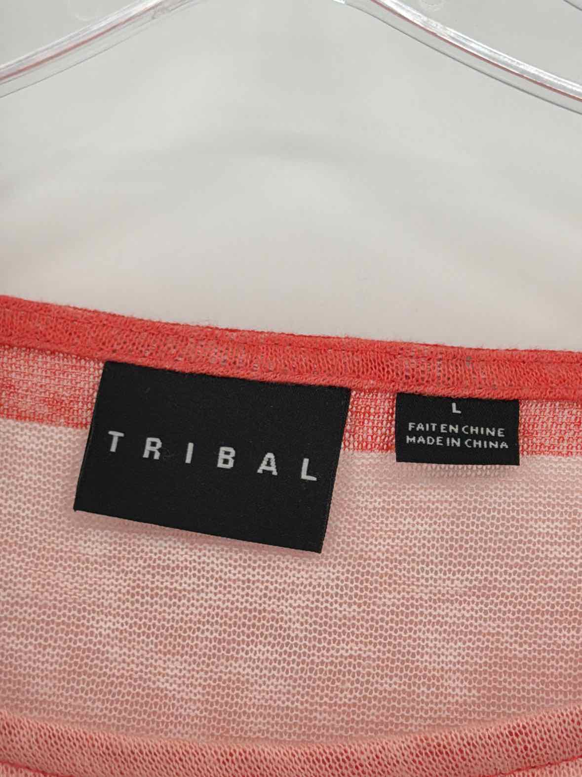 Pre-Owned Tribal Orange Size Large Sweater | True Fashionistas.