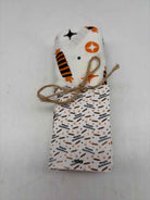 White Happy Halloween Flour Sack Towel | True Fashionistas.