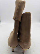Pre-Owned Louis Vuitton Tan Size 6.5 Suede Ankle Boots | True Fashionistas.