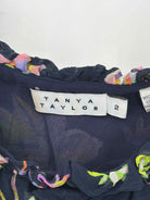 Pre-Owned Tanya Taylor Navy Size 2 Blouse | True Fashionistas.