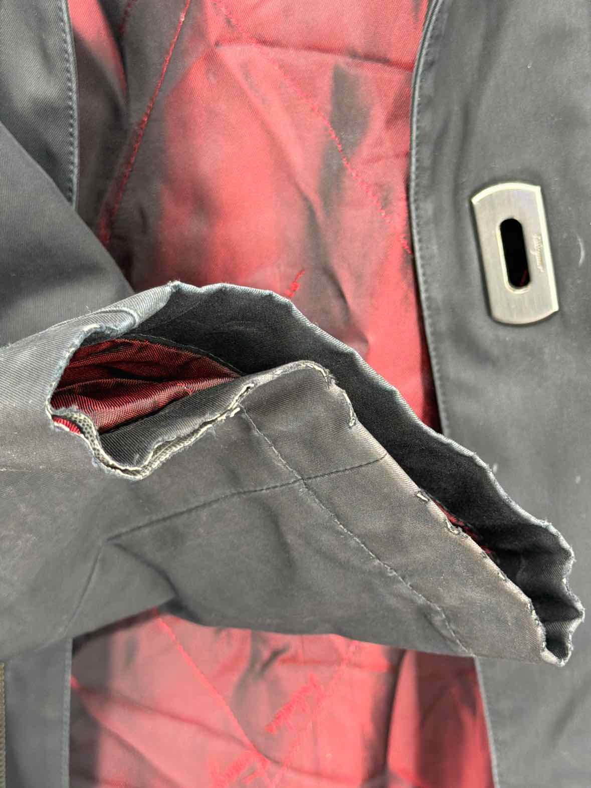 Pre-Owned Salvatore Ferragamo Black Large Men's Jacket | True Fashionistas.