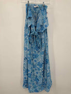 Pre-Owned Petal + Pup Blue Size Medium Long Strapless Dress | True Fashionistas.