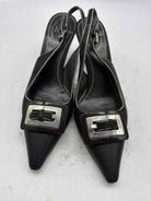 Pre-Owned Prada Black Size 6 Slingback Heels | True Fashionistas.