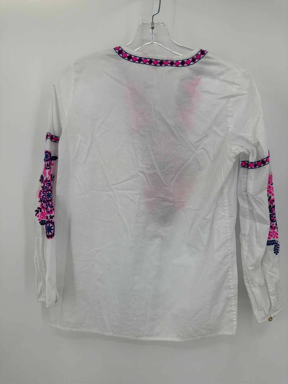 Pre-Owned Lilly Pulitzer White Size XXS Tunic Blouse | True Fashionistas.