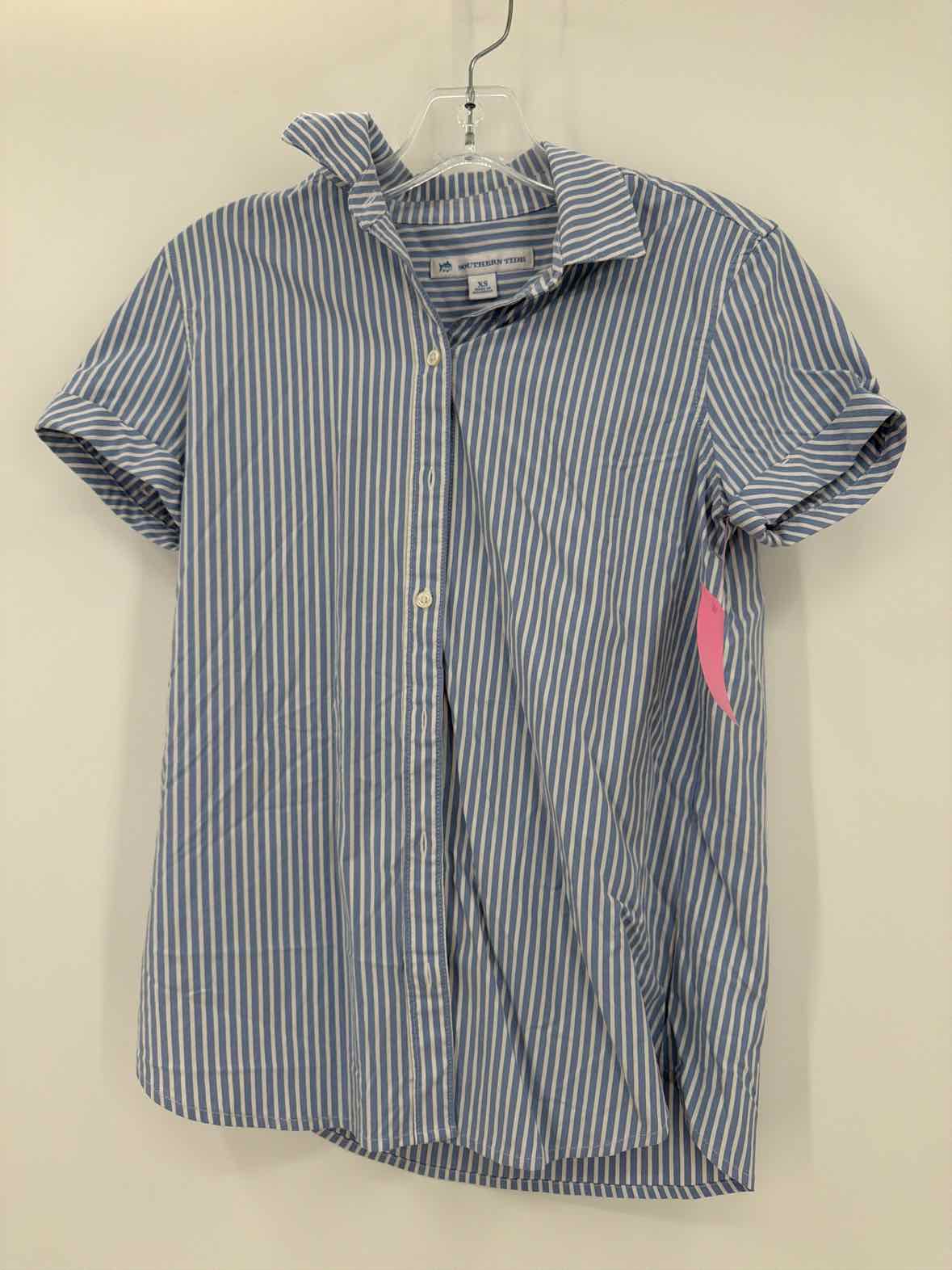Pre-Owned Southern Tide Blue Size XS Stripe Button Down | True Fashionistas.