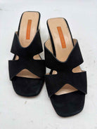 Pre-Owned D. Lacquaniti Black Size 7 Mule Heels | True Fashionistas.