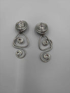 Jeff Lieb Silver clip Drop Earrings | True Fashionistas.