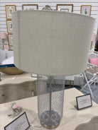 Birdcage Silver Gray Lamp | True Fashionistas.