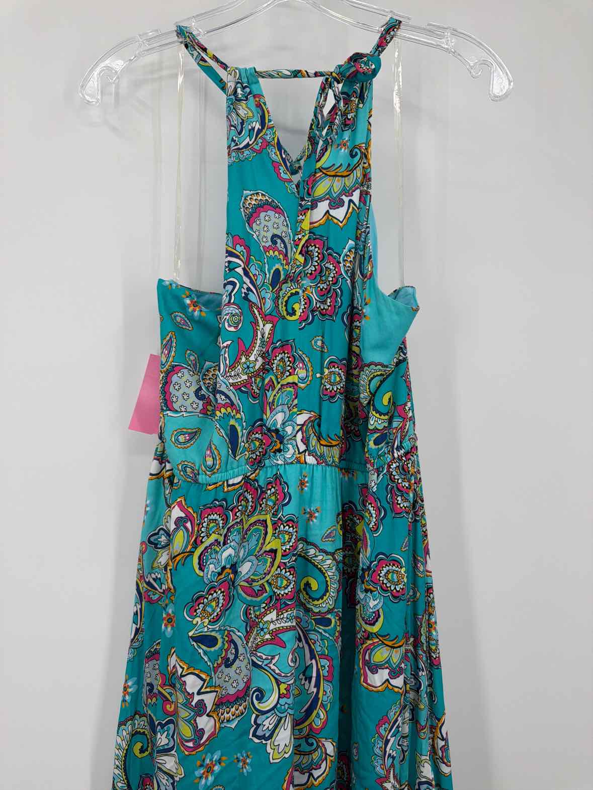 Pre-Owned Hale Bob Blue Size Large Long Sleeveless Dress | True Fashionistas.