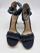 Pre-Owned Gianvito Rossi Blue Size 9 Denim Ankle Strap Heels | True Fashionistas.