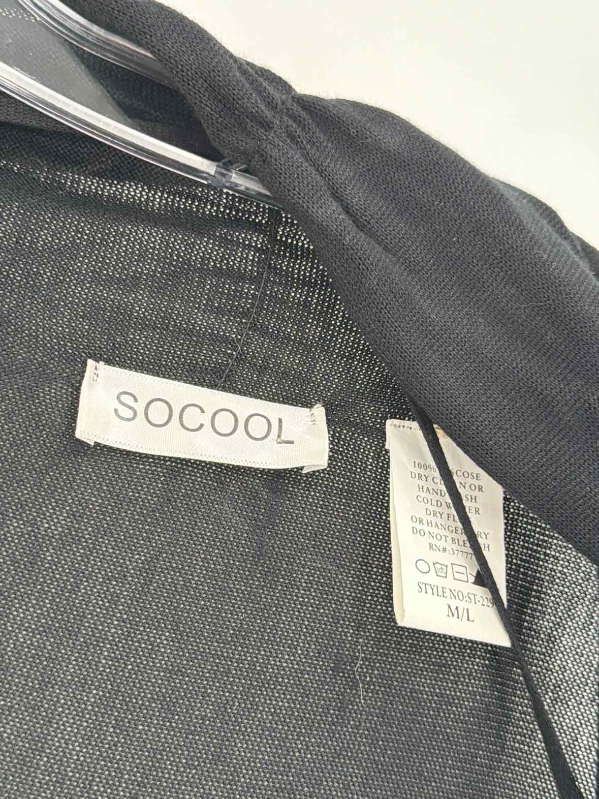Pre-Owned So Cool Black Size M/L Cardigan Sweater | True Fashionistas.