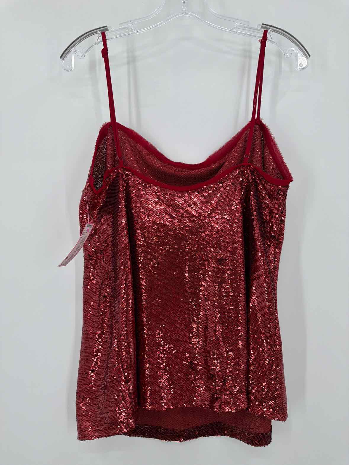 Pre-Owned Intimately Free People Red Size XL Sequin Tank Top | True Fashionistas.
