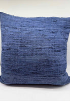 Navy Velvet & Linen Pillow | True Fashionistas.