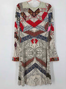 Pre-Owned Etro White Size 48 Short Long Sleeve Dress | True Fashionistas.