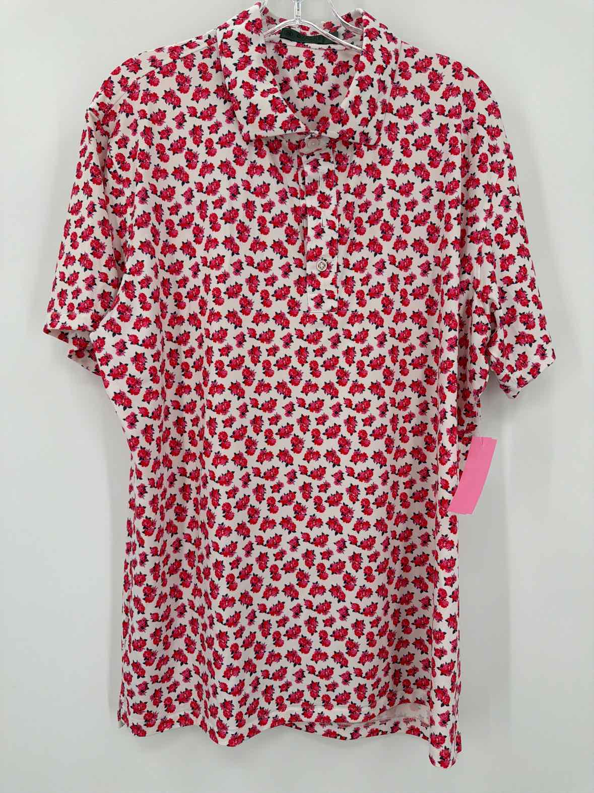 Pre-Owned G Fore Pink Large Men's Short Sleeve Shirt | True Fashionistas.