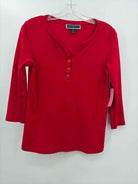 Karen Scott Red Size Small P Blouse | True Fashionistas.