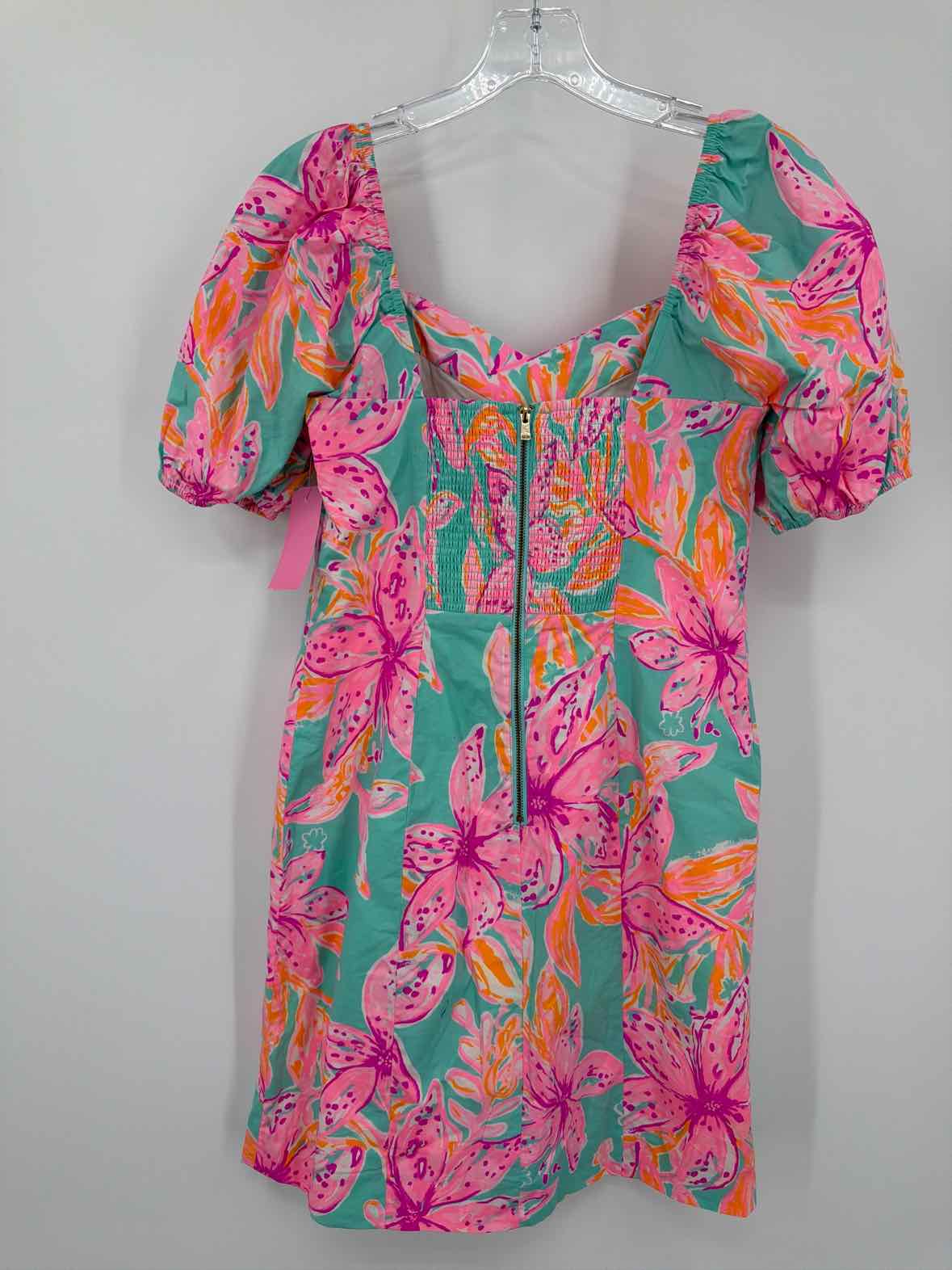 Pre-Owned Lilly Pulitzer Pink Size 2 Short Short Sleeve Dress | True Fashionistas.