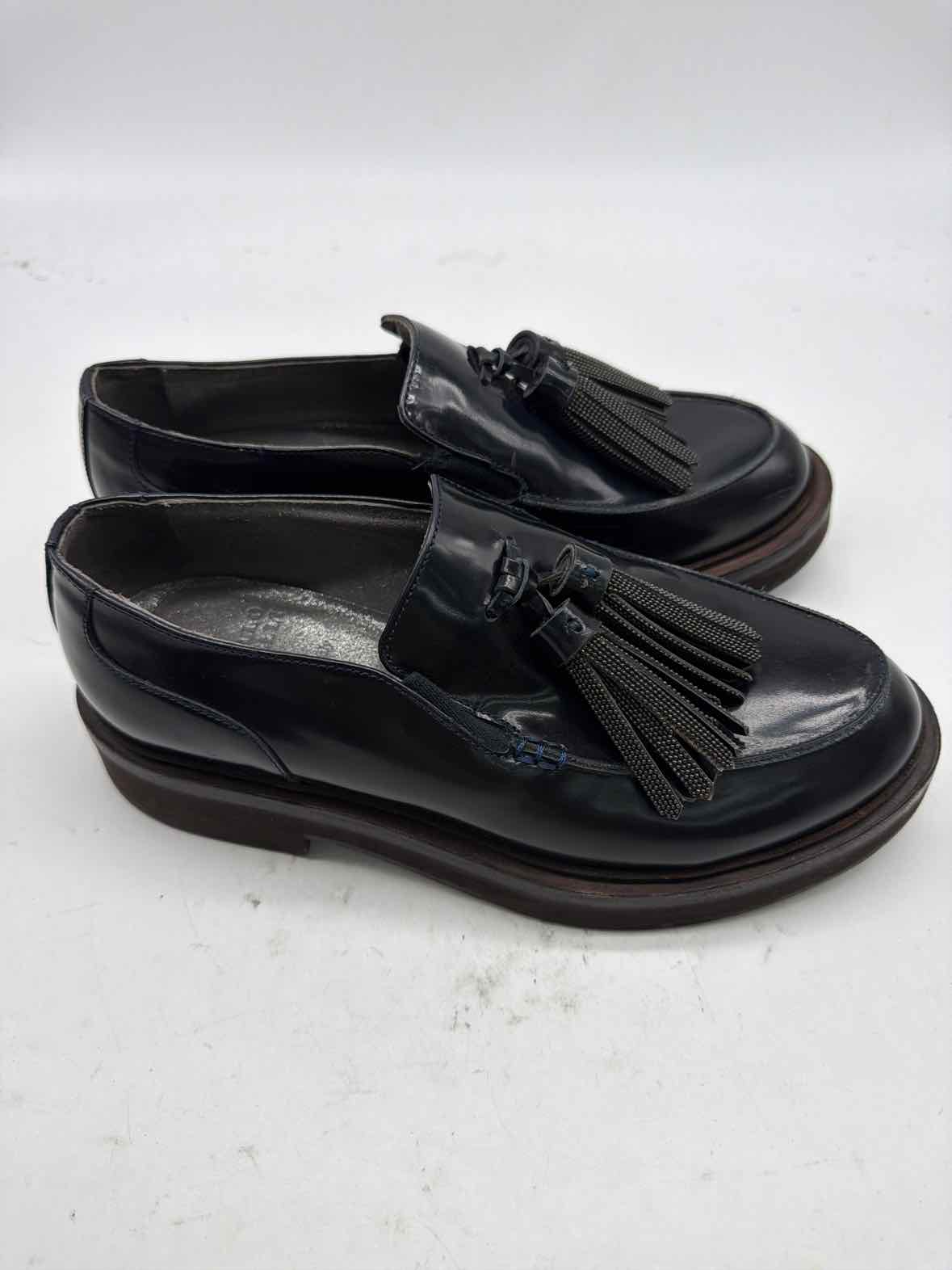 Pre-Owned Brunello Cucinelli Grey Size 7 Slip On Flats | True Fashionistas.