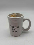 White Take a Stab Toothpick Holder | True Fashionistas.