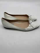 Pre-Owned Prada White Size 38.5 Slip On Flats | True Fashionistas.