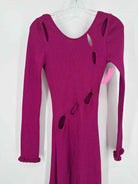 Pre-Owned For Love & Lemons Purple Size XL Knit Long Long Sleeve Dress | True Fashionistas.