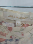 Pre-Owned Love Shack Fancy Ivory Size XS Silk Floral Rowan Skirt Maxi Skirt | True Fashionistas.