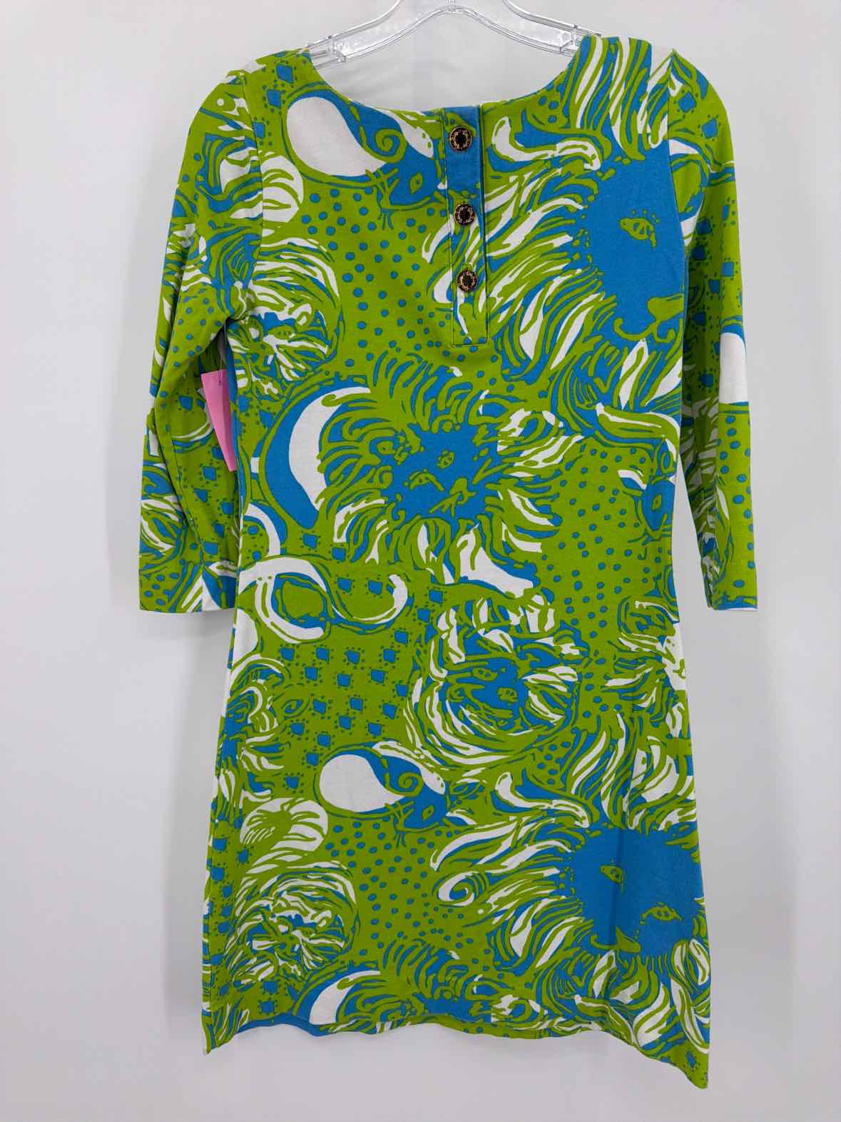 Pre-Owned Lilly Pulitzer Green Size Small Short Long Sleeve Dress | True Fashionistas.