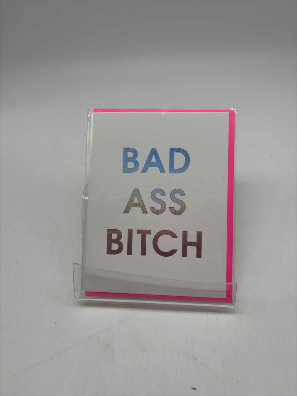 Bad A** Bi$#* Greeting Card | True Fashionistas.