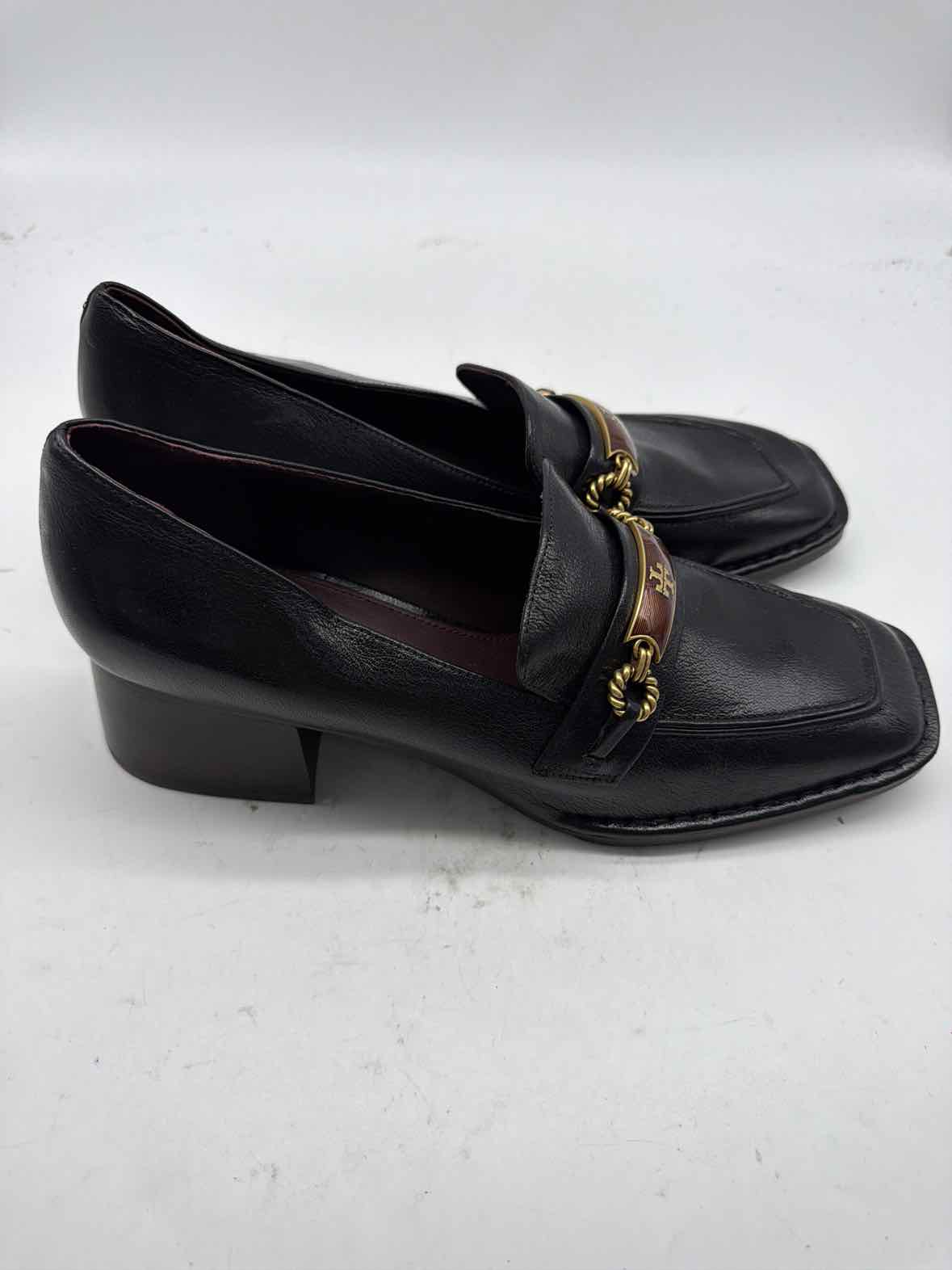 Pre-Owned Tory Burch Black Size 11 Slip On Heels | True Fashionistas.