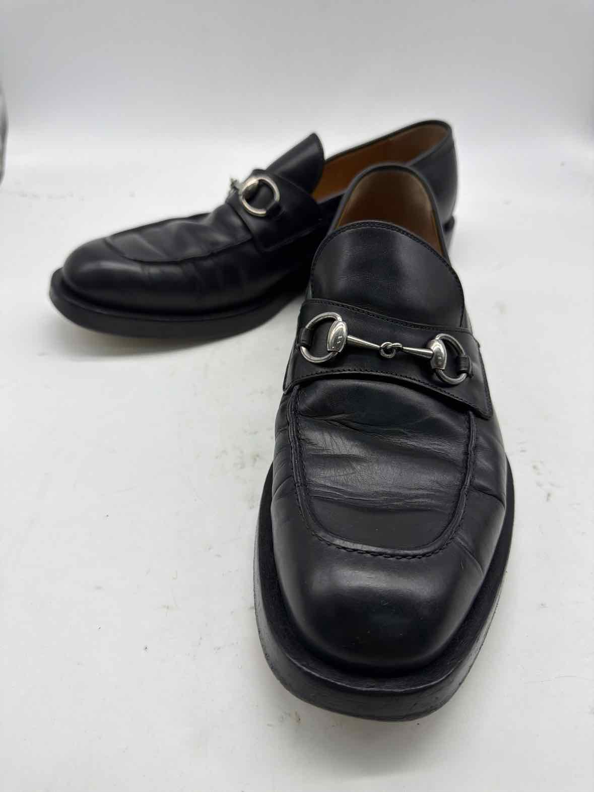 Pre-Owned Gucci Black 9 Slip On Men's Dress Shoes | True Fashionistas.